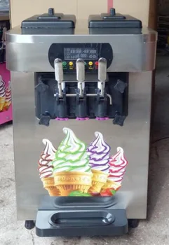 Noul Design De Top De Masă Moale Servi Înghețată De Luare A Mașinii 3 Arome Comerciale Mici Crema De Filtru De Gheata