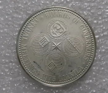 Filipine 1976 50 De Peso Mare Monedă De Argint Foarte Rar Argint Originală Colecție De Monede