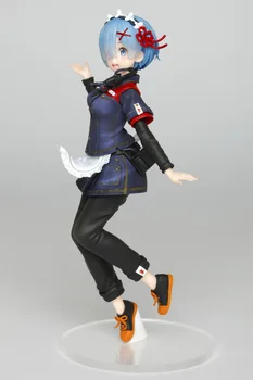 Dinamic Original Taito Anime Cifrele de Acțiune Game Center Uniformă Cască Kawaii Rem PVC Model de Păpușă Jucărie Desktop Static Ornamente